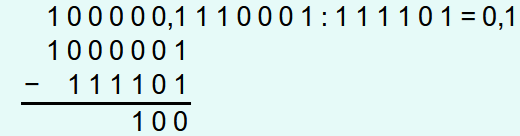 Binärzahlen dividieren - 3